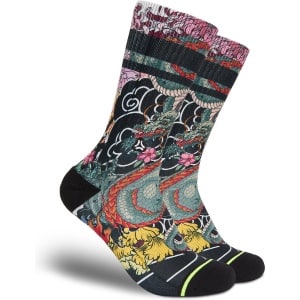 FLINCK Sportsokken - Irezumi Tattoo - Maat 36-38 - Unisex - Heren Sokken - Dames Sokken - Naadloze sokken - Crossfit Sokken - Hardloop Sokken - Fitness Sokken - Fietssokken