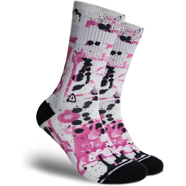 FLINCK Sportsokken - Pink Glow - Maat 45-48 - Unisex - Heren Sokken - Dames Sokken - Naadloze sokken - Crossfit Sokken - Hardloop Sokken - Fitness Sokken - Fietssokken