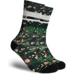 FLINCK Sportsokken - Skull Camo Army - Maat 45-48 - Unisex - Heren Sokken - Dames Sokken - Naadloze sokken - Crossfit Sokken - Hardloop Sokken - Fitness Sokken - Fietssokken