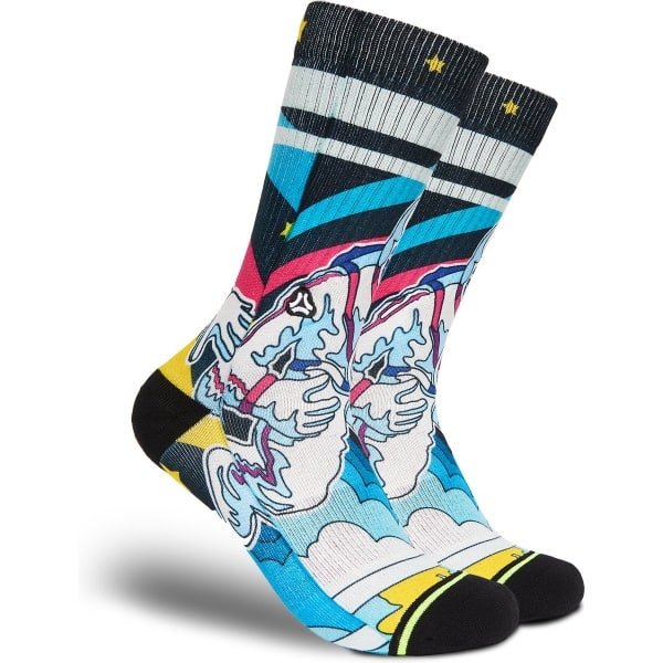 FLINCK Sportsokken - Starman - Maat 45-48 - Unisex - Heren Sokken - Dames Sokken - Naadloze sokken - Crossfit Sokken - Hardloop Sokken - Fitness Sokken - Fietssokken - Vaderdag Cadeau