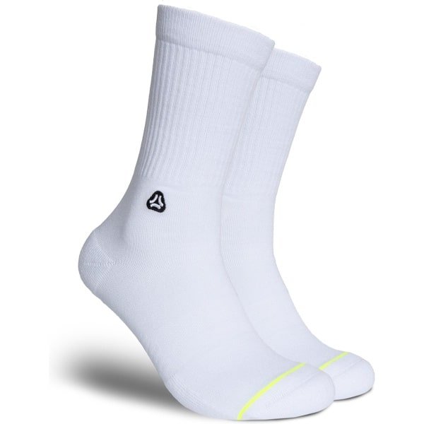 FLINCK Sportsokken Wit - Essentials White - Maat 42-44 - Unisex - Heren Sokken - Dames Sokken - Naadloze sokken - Crossfit Sokken - Hardloop Sokken - Fitness Sokken - Fietssokken