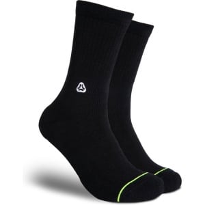 FLINCK Sportsokken Zwart - Essentials Black - Maat 39-41 - Unisex - Heren Sokken - Dames Sokken - Naadloze sokken - Crossfit Sokken - Hardloop Sokken - Fitness Sokken - Fietssokken