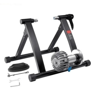 Fietstrainer - Bike Trainer Stand - Hometrainer - Indoor Bike Trainer - High Performance Rolling Bench Bike - Magnetische Motor - Fluid Stationair Bike Stand - Fluid Vliegwiel Draagbaar Fietsenrek