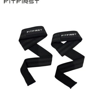 FitFirst Lifting Straps met Extra Grip | Lifting Grips | Fitness, Crossfit en Krachttraining | Lift Straps | Deadlift Straps