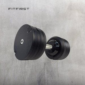 FitFirst Verstelbare Dumbbell - 24 kg - 2 tot 24 kg Per 1 kg - Ruimtebesparend - Thuisgym Krachttraining - Zwart
