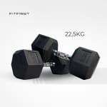 FitFirst® Hex Dumbell 22,5KG | Stabiel en Stevig | Betrouwbaar | Voor Krachttraining | Fitness | Thuis Fitness | Sportschool Dumbells