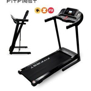 FitFirst® Runner 1-12km/u - Inklapbare Loopband - Verstelbare Hellingshoek tot 5% - Met Apps - FitShow, KinoMap & Zwift - Zeer Stabiel - Ruim Loopoppervlak