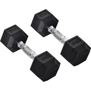 Fitgoodz - Dumbbells - Hexa dumbbell - Set 2x 4 Kg - Hex Dumbbel - Krachttraining - Crossfit