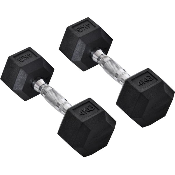 Fitgoodz - Dumbbells - Hexa dumbbell - Set 2x 4 Kg - Hex Dumbbel - Krachttraining - Crossfit