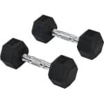 Fitgoodz - Dumbbells - Hexa dumbbell - Set 2x 5 Kg - Hex Dumbbel - Krachttraining - Crossfit