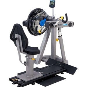 Fluid Rower E850 Club UBE Roeitrainer - Hartslagmeter - Roeimachine met 10 weerstanden - Bluetooth - Zilver