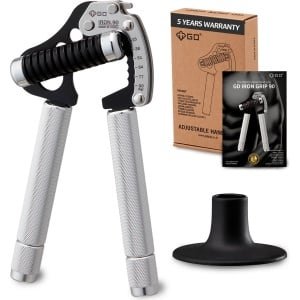 GD Iron Grip EXT 90 Handtrainer - 25KG tot 90KG Verstelbare Handgrip - Handknijper - Pols en Onderarm Krachttraining - Gepatenteerd Design