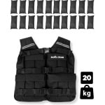 Gewichtsvest 20 KG - Reflecterend Weight Vest - Verstelbaar in Gewicht en Maat - Weighted Vest - Hardlopen - Crossfit - Fitness - Calisthenics