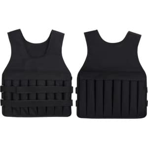 Gewichtsvest 20kg Verstelbaar - Krachttraining & Crossfit Trainingsvest - Hardlopen - Cardio - Zwart - Geschikt M/L - Weight Vest - Gewichten