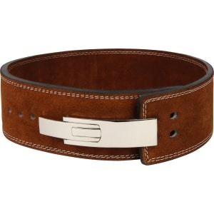 Gladts Bruin Lederen powerlifting riem - gewichthef riem geschikt voor Crossfit, Powerlifting, Fitness en Bodybuilding - Lifting Belt voor Heren en Dames