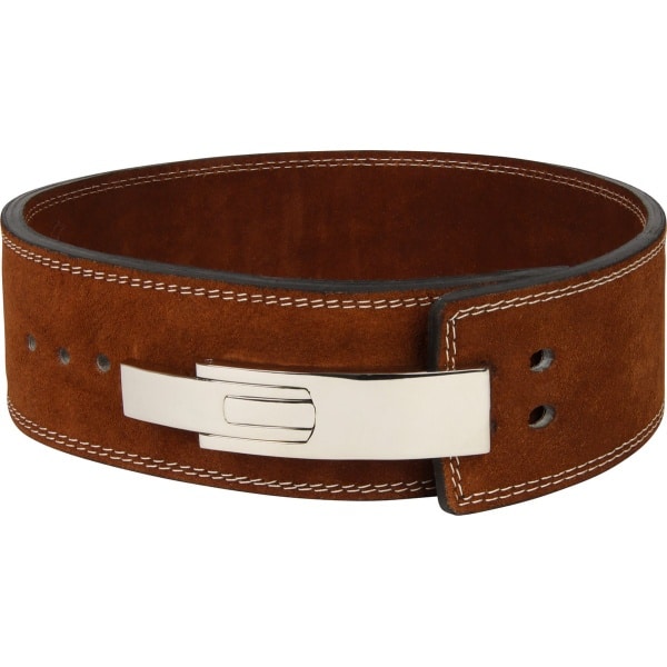 Gladts Bruin Lederen powerlifting riem - gewichthef riem geschikt voor Crossfit, Powerlifting, Fitness en Bodybuilding - Lifting Belt voor Heren en Dames