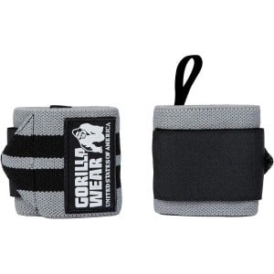 Gorilla Wear Wrist Wraps Pro - One Size - Fitness Handschoenen - Krachttraining - Crossfit Handschoenen - Grey