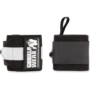 Gorilla Wear - Wrist Wraps Ultra - Fitness Handschoenen - Krachttraining - Crossfit Handschoenen - Zwart/Wit