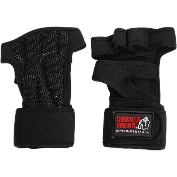 Gorilla Wear Yuma Krachtsport Handschoenen / Crossfit / Krachttraining Handschoenen / Zwart | Heren & Dames - Maat S