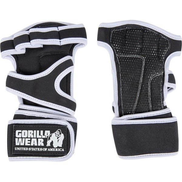 Gorilla Wear Yuma Krachtsport Handschoenen / Crossfit / Krachttraining Handschoenen / Zwart - Wit I Heren & Dames - Maat S