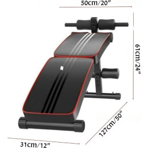 Gran Vida® - Opvouwbare Trainingsbank - Verstelbare Hoogte - Buikspier- en Krachttraining - 250 kg Draagkracht - Compact Ontwerp