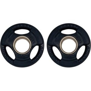 Gym Masters - halterschijf 1,25 kg - bumper plates - vloerbeschermend - PREMIUM - 2 stuks halterschijven - set gewichten 1,25 kg - halter gewichten - halterschijven 50 mm - fitness gewichten - gewichten set - crossfit