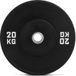 Gym Masters - halterschijf 20 kg - bumper plates - vloerbeschermend - PREMIUM - halterschijven - 1 stuk gewicht 20 kg - halter gewichten - halterschijven 50 mm - fitness gewichten - gewichten set - crossfit