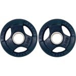 Gym Masters - halterschijf 2,5 kg - bumper plates - vloerbeschermend - PREMIUM - 2 stuks halterschijven - set gewichten 2,5 kg - halter gewichten - halterschijven 50 mm - fitness gewichten - gewichten set - crossfit