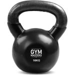Gym Masters kettlebell 16 KG - vloerbeschermend - PREMIUM - kettlebell set - kettlebel - krachttraining - fitness gewichten - kettlebell 16kg - gewichten 16 kg - home gym - kettlebells - gietijzer - gym equipment