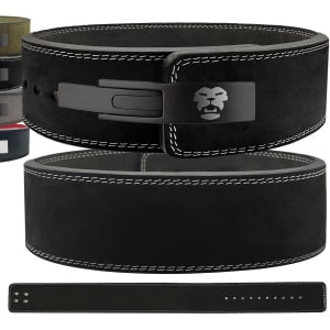 Gymroar Lifting Belt - Powerlift Riem - Lever Belt - Fast Clip Sluiting - Powerlifting - Crossfit - Bodybuilding - Deadlift - Squat - 10MM - OG Zwart - XS