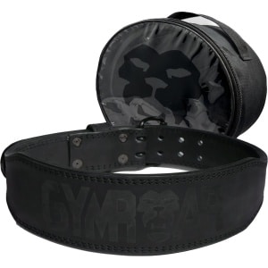 Gymroar Lifting belt - Leren Powerlift Riem - Gewichthefriem voor Dames en Heren - Nubuck Leer - Crossfit - Bodybuilding - Powerlifting - Deadlift - Squat - 7MM - Zwart - XS