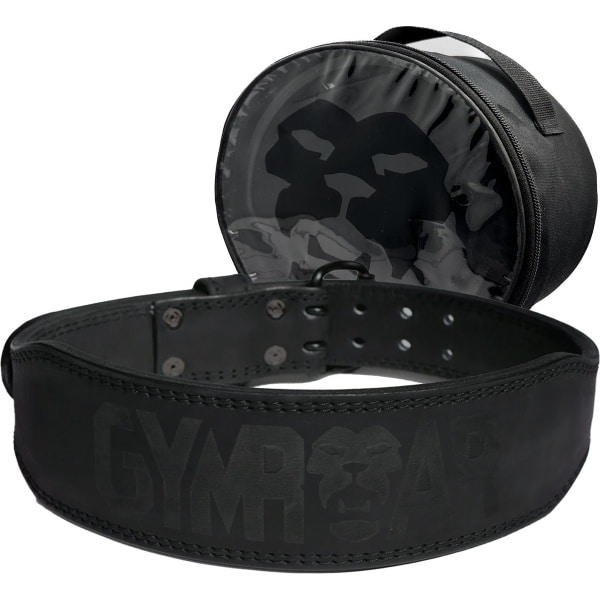 Gymroar Lifting belt - Leren Powerlift Riem - Gewichthefriem voor Dames en Heren - Nubuck Leer - Crossfit - Bodybuilding - Powerlifting - Deadlift - Squat - 7MM - Zwart - XS