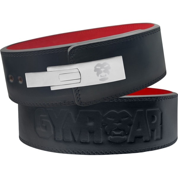 Gymroar Premium [13MM] Lever Belt met RVS gespsluiting - Lifting Belt - Clip Sluiting - Powerlift Riem - Crossfit - Bodybuilding - Powerlifting - Deadlift - Squat - 10MM - Zwart - M