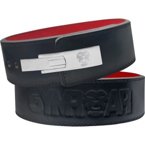 Gymroar Premium [13MM] Lifting Belt met RVS gespsluiting - Powerlift Riem - Clip Sluiting - Lever Belt - Crossfit - Bodybuilding - Powerlifting - Deadlift - Squat - 10MM - Zwart - S