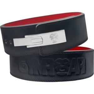 Gymroar Premium [13MM] Powerlift Riem met RVS gespsluiting - Lever Belt - Lifting Belt - Clip Sluiting - Crossfit - Bodybuilding - Powerlifting - Deadlift - Squat - 10MM - Zwart - XS