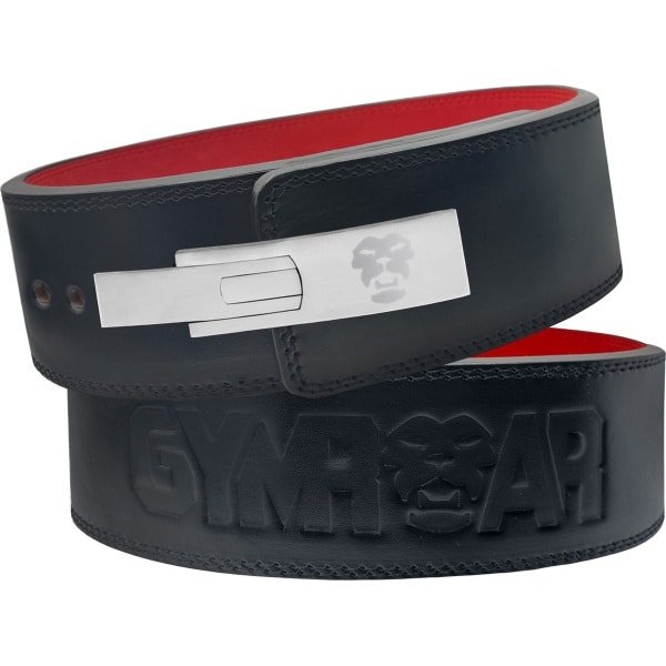 Gymroar Premium [13MM] Powerlift Riem met RVS gespsluiting - Lever Belt - Lifting Belt - Clip Sluiting - Crossfit - Bodybuilding - Powerlifting - Deadlift - Squat - 10MM - Zwart - XS