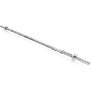 Gymtek® Halterstang - 150 cm lengte, ⌀27 mm - Halter Stang voor Krachttraining, Home Gym, Fitness - incl. Stersluitingen