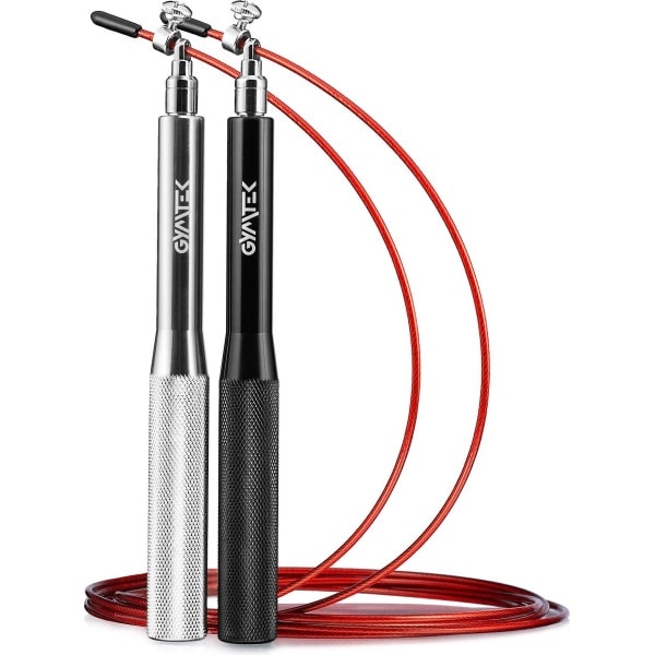 Gymtek® Springtouw - 300cm Staalkoord - Speed Rope, Springtouw voor Volwassenen - Fitness, Training, Sportschool, Crossfit, Cardio