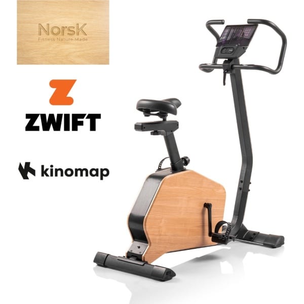 Hammer Fitness CardioPace 5.0 NorsK - Hometrainer - Ergometer - met Zwift en Kinomap - Lage Instap - Hardhout