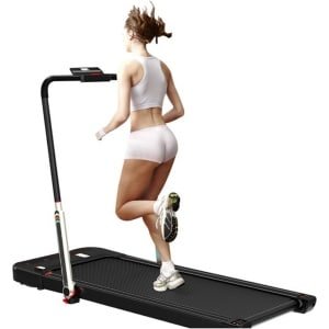 Happyment Elektrische Loopband Inklapbaar - Wandelband - Walking Pad - Elektrisch Fitness - Hometrainer - Zwart