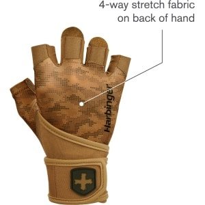 Harbinger Pro Gloves - Fitness Wrist Wraps Heren & Dames - Licht & Flexibel - S - Unisex - Camo - Gym & Crossfit Training - Krachttraining