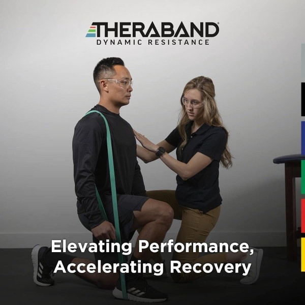 High Resistance Thera-Band 2-delige set licht gebruikt voor krachttraining