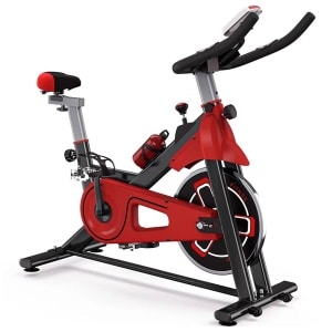Hometrainer - Spinningfiets - Spinning fiets - Spinning bike - Spinfiets - Spin fiets - Belt drive - Telefoonhouder - Geruisloos - 6 kg vliegwiel - Max load 120 kg - LCD monitor - ‎105 x 45.5 cm - 24 kg