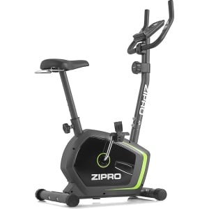Hometrainer met LCD-display en 8 weerstandsniveaus - Fitnessbike met hartslagmeter