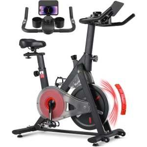 Hometrainer met Magnetische Weerstand - Stille Ergometer voor Thuisgebruik, Verstelbaar Stuur en Zadel, LCD-Monitor, Tot 120 kg