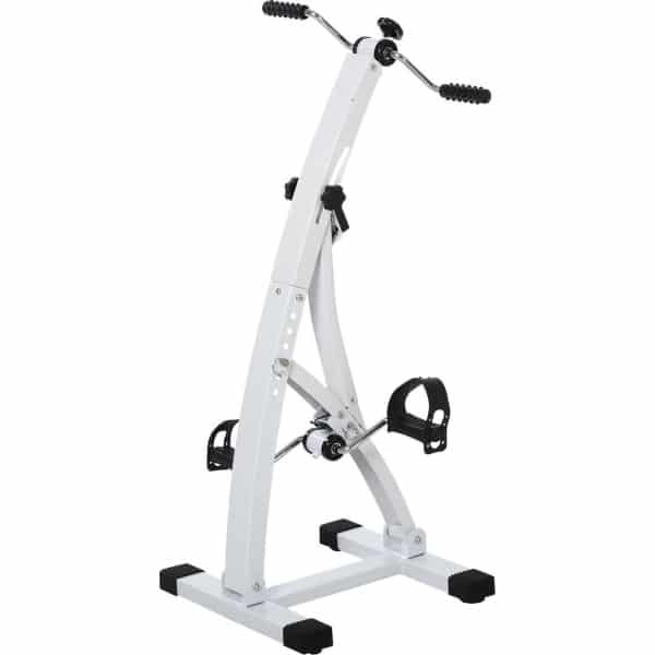 Hometrainer senioren - Fietstrainer - Fitness - Wit - 41 x 50 x 96 cm