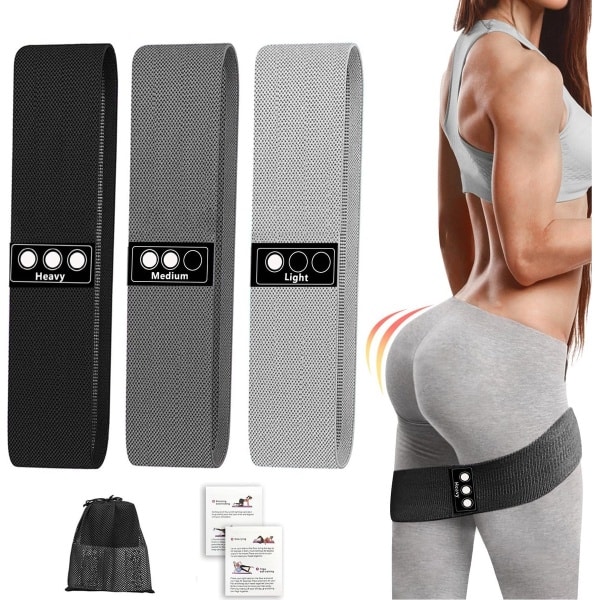 Inovra ® Fitness Weerstandsbanden Set van Drie voor Yoga en Krachttraining