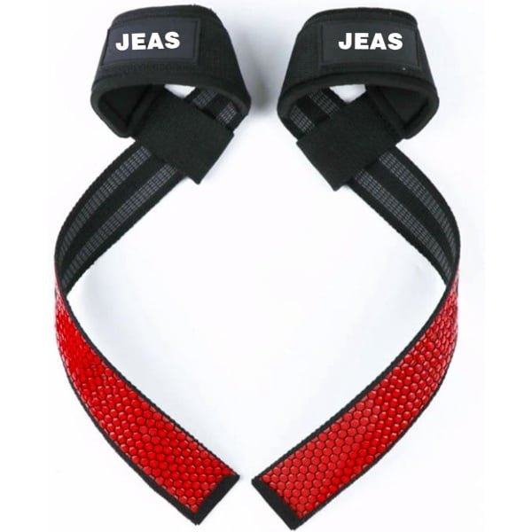 Jeas - Lifting Straps - Powerlifting - Fitness - Krachttraining - Rood