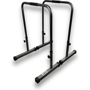 KRAKEN Dip Bars | Premium Verstelbare Fitness Equalizer Dipbars | Krachttraining, Turnen, Gynmnastiek, Calisthenics | Hoge kwaliteit Metalen liggers | High Grip | Blessure preventie | Train Overal | Opdrukset met variabele hoogte