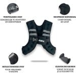 KRAKEN Gewichtsvest 10 LBS 5 KG | Running Weight Vest | voor mannen en vrouwen, Lichaamsgewicht Vest met reflecterende streep Verstelbare riem, Sport lichaam Vest voor krachttraining, Hardlopen, Fitness, Spieropbouw, Gewichtsverlies